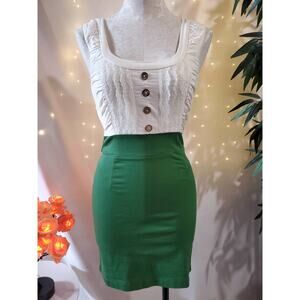 Alythea Pitaya NWT Scalloped Lace Sleeveless Bodycon Pencil Dress Women's Size S